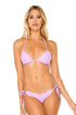 Luli Fama Cosita Buena WAVY RUCHED BRAZILIAN TIE SIDE BOTTOM